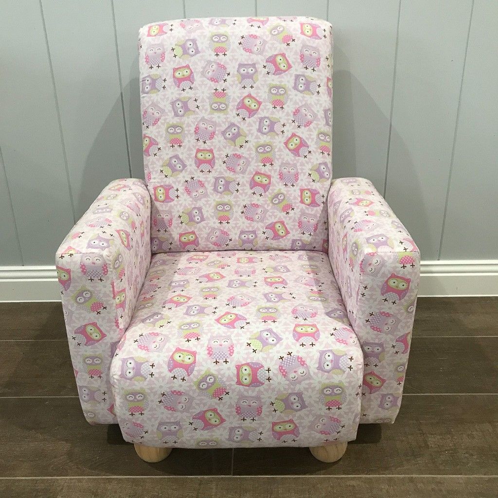 Pink Owls Chair — image 1