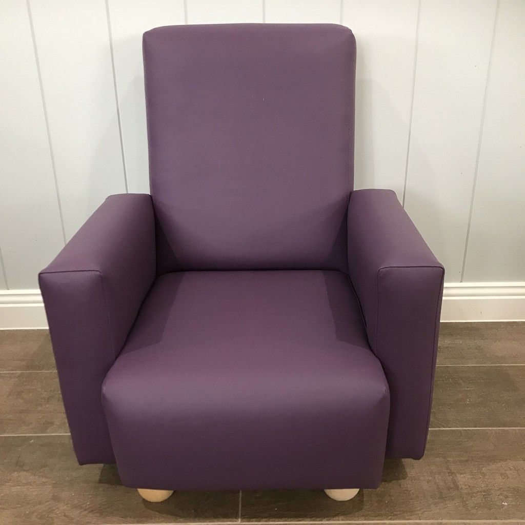 Vinyl Purple Chair — image 1