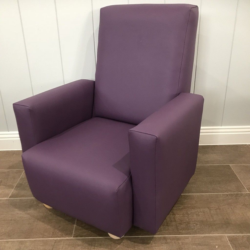 Vinyl Purple Chair — image 2